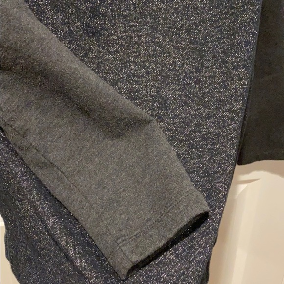 LOFT Zipper Detail Shimmer Crew EUC - Picture 5 of 12